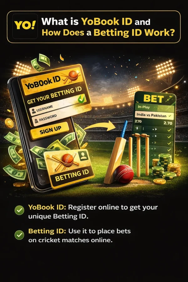 YoBook ID online betting platform cricket betting ID